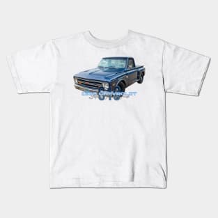 1968 Chevrolet C10 Stepside Pickup Truck Kids T-Shirt